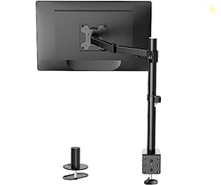WALI Single Monitor Mount, Single Arm Desk,Desk Stand, Holds Screen Up