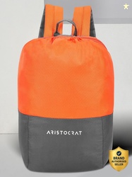 ARISTOCRAT Medium 26 L Laptop Backpack DRAW-PACK ORANGE (Orange)