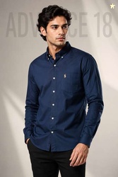 Advance18 Men Regular Fit Solid Button Down Collar Casual Shirt