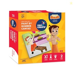 Fevicreate Chhota Bheem Chhutki Paint by Numbers Kit | With 2 printed 