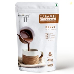 COCOSUTRA SUGAR FREE Drinking Chocolate Mix - Caramel | Zero Sugar, Lo