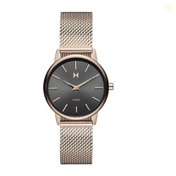 MVMT Avenue Qtz Basic Slim Gunmetal Round Dial Women's Analog Watch|Io