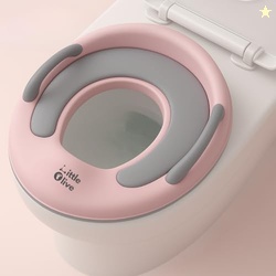 Little Olive Baby Potty Seat with Backrest and Splash Guard | Soft Cus