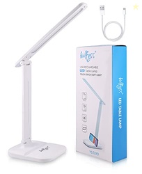 Air USB Rechargeable LED Desk Lamp, Dimmable Foldable Office Lamp with