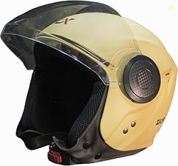 ISI & DOT Certified Zion Half Face Helmet for Men & Women with Scratch