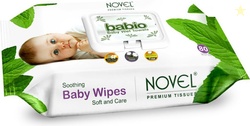 NOVEL Baby Wipes 80 Sheets with Lid (80 Wipes)