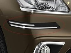 Rubber with Chrome Car Bumper Protector Guard Molding - Hyundai I10 Ty