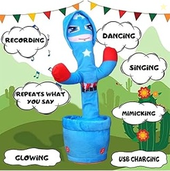 Talking Dancing Cactus Toy with Recording & Voice Repeat Function | US