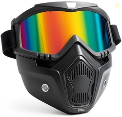Btag Anti Scratch UV Protective Motorcycle Face Mask with Detachable G