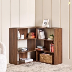 Home Centre | Addison Open Book Shelf | Engineered Wood | Brown | 1 Ye