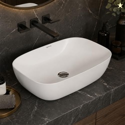 Lifelong Wash Basin for Bathroom - Tabletop Washbasin - Ceramic Glossy