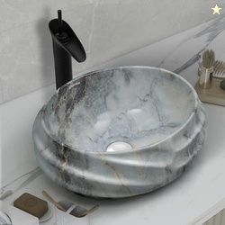 Plantex Ceramic Wash Basin for Bathroom/Table Top Ceramic Basin/Washba