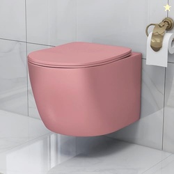 Plantex Ceramic Wall Hung Commode for Toilet/Rimless Washdown Flush We
