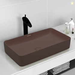 Plantex Ceramic Basin for Bathroom/Table Top Ceramic Basin/Washbasin S