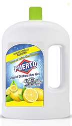 Puerto Dishwash Gel Refill Can, (Lemon) - 2 Ltr (Pack of 1) Refill| Le