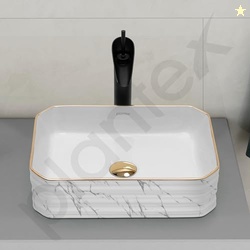 Plantex Table Top Wash Basin For Bathroom/Designer Ceramic Basin/Count