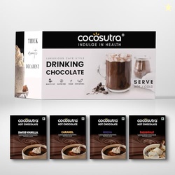 Cocosutra Drinking Chocolate Mix | 4 Flavors | Swiss Vanilla, Mocha, C