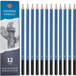 Corslet 12 Pcs Pencils for Drawing, Graphite Sketching Pencils Kit, 8B