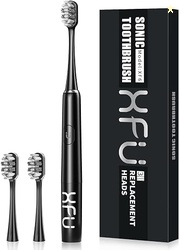Seago Sonic Electric Battery Toothbrush for Adults and Kids, 3 Brush H
