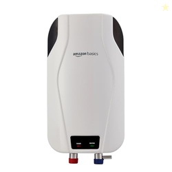 Amazon Basics 3L Instant Water Heater | 3KW | Geyser with PP Body & SS