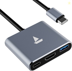 boAt Type C Swift Lynk 3 in 1 USB Hub Silver