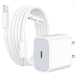 RAVIAD 20W Original (MFi-Certified) Super Fast Charger Adapter &amp; L