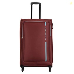 Large Polyester Hybrid Spinner Suitcase Dasher 4W STROLLY 78 RED, 43 C