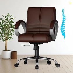 FUGO FG235 with 3 Years Warranty Ergonomic Medium Back Office Chair wi