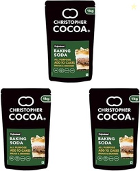 Christopher Cocoa Baking Soda All Purpose 1Kg (Bake Cakes, Cookies, Br