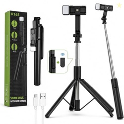 3-in-1 Bluetooth Selfie Stick Tripod with Wireless Remote, Extendable 