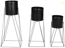 Amazon Brand - Solimo Metal Planters Pot Holder (Square Base) with Met