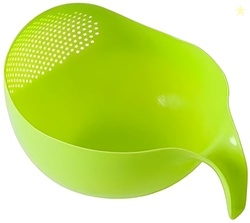Plastic Rice Washing Filter Strainer Basket Colander Sieve Fruit Veget
