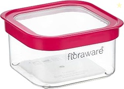 Food Safe Plastic Multiuse Square Fit-Lock Airtight Storage Jar, Conta