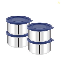 ATTRO Prime Stainless Steel Single Wall Storage Containers Airtight & 