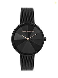 French Connection Stainless Steel Analog Black Dial Women's Watch-Fcl2