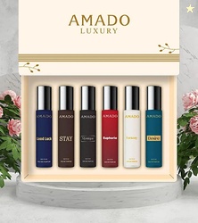 Amado Luxury Perfume Gift Set 10mlX6 Unique Freshness & Romantic Depth