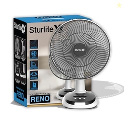 Sturlite Reno 30W Portable Table Fan + Lamp| 3 Speed Modes| 2 Lighting