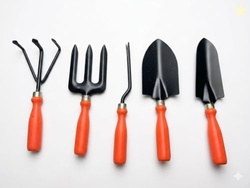 Ocean Mart Gardening Hand Tools Set - 5 Pieces (Cultivator, Big and Sm
