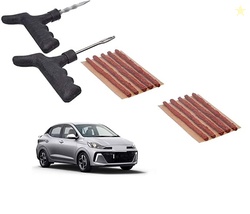 AUTO Addict Tubeless Tire Tyre Puncture Kit with 10 Rubber Strips Repa
