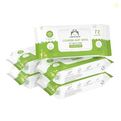 Amazon Brand - Mama Bear Cleansing Baby Wipes With Lid | 360 Wipes | 7