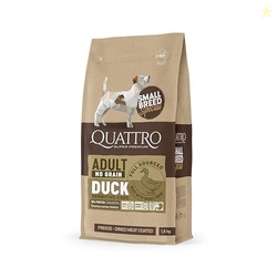 Quattro Dog Food for Small Breed Adult Dogs| 1.5KG | Duck Formula | Su