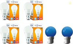 10W B22D LED Cool Day White Bulb, Pack of 4 (Garnet) Glass Safelite N1