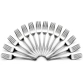 Mumma's LIFE Stainless Steel Dinner Forks Set for Home & Kitchen | 12 