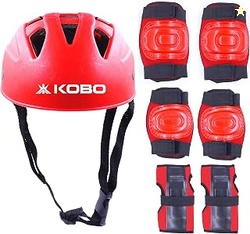 Skating Set Plastic Skating Cycling Protective Set with Helmet for Kne