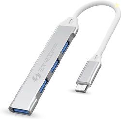 STRIFF 4in1 Ultra Slim Multiport Type C Hub to 1xUSB 3.0 & 3xUSB 2.0 P