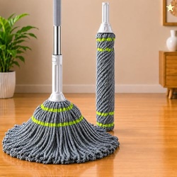Microfiber Twist Mop with Long Handle | Super Absorbent Floor Cleaning
