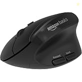 Amazon Basics Pro Series 2.4G Wireless Ergonomic Mouse, Black | For PC