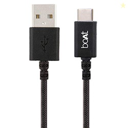 boAt Type-C A400 | Type-C to USB A 2 Mtrs Cable| 3A Fast Charging & 48