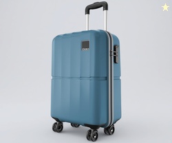 Safari Genius Theo 8 Wheels 55cm Cabin Size Trolley Bag, Hard Case Pol