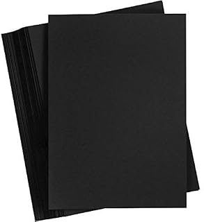 Eclet A4 Black Paper 180-210 GSM Pack of 20 Sheets-Black - Coloured Pa
